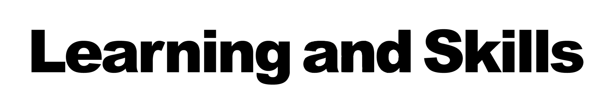 Learning and Skills Logo (ALL BLACK) (Black)